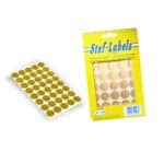 ΑΥΤΟΚΟΛΛΗΤΕΣ ΕΤΙΚΕΤΕΣ ΣΤΡΟΓΓΥΛΕΣ 19MM ΧΡΥΣΟ 40ΦΥΛΛΑ No 205 STEF-LABELS