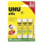 ΚΟΛΛΑ ΣΩΛΗΝΑΡΙ ΓΕΝΙΚΗΣ ΧΡΗΣΗΣ 8.2GR 2+1 ΔΩΡΟ UHU