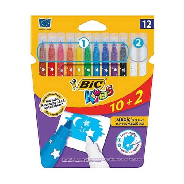 ΜΑΡΚΑΔΟΡΟΙ ΖΩΓΡΑΦΙΚΗΣ ΜΑΓΙΚΟΙ ΓΡΑΨΕ ΣΒΗΣΕ 12 ΧΡΩΜΑΤΩΝ BIC