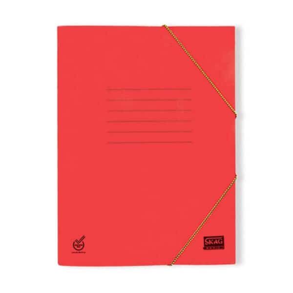 ΦΑΚΕΛΟΣ ΜΕ ΛΑΣΤΙΧΟ BASIC 25X35 ΚΟΚΚΙΝΟ SKAG