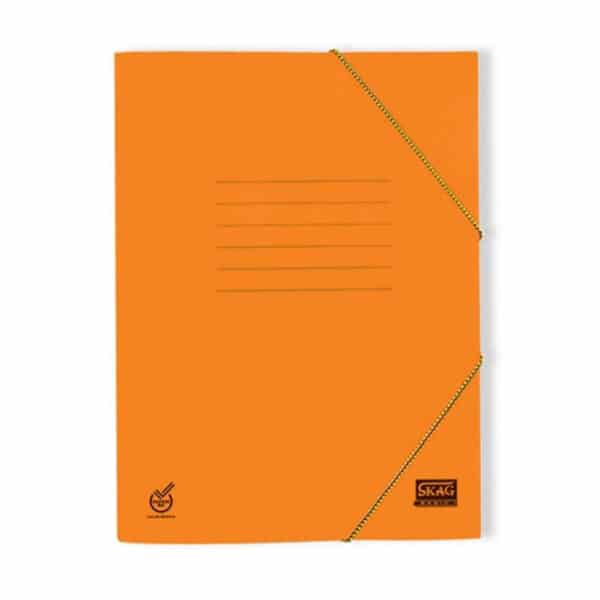 ΦΑΚΕΛΟΣ ΜΕ ΛΑΣΤΙΧΟ BASIC 25X35 ΠΟΡΤΟΚΑΛΙ SKAG