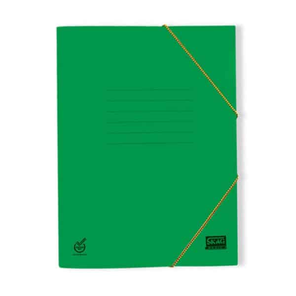 ΦΑΚΕΛΟΣ ΜΕ ΛΑΣΤΙΧΟ BASIC 25X35 ΠΡΑΣΙΝΟ SKAG