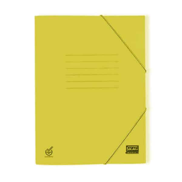 ΦΑΚΕΛΟΣ ΜΕ ΛΑΣΤΙΧΟ BASIC 25X35 ΚΙΤΡΙΝΟ SKAG