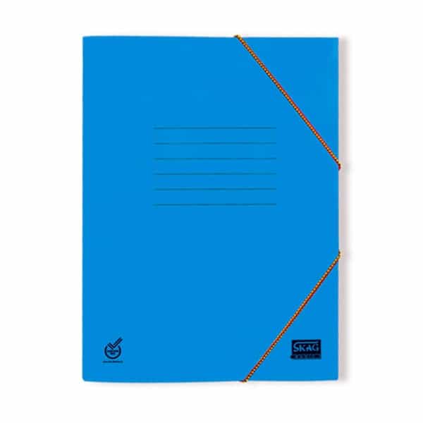 ΦΑΚΕΛΟΣ ΜΕ ΛΑΣΤΙΧΟ BASIC 25X35 ΜΠΛΕ SKAG