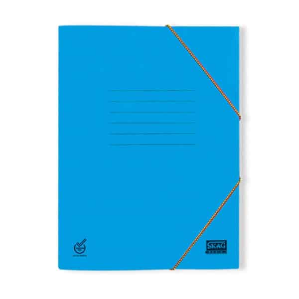 ΦΑΚΕΛΟΣ ΜΕ ΛΑΣΤΙΧΟ BASIC 25X35 ΘΑΛΑΣΣΙ SKAG