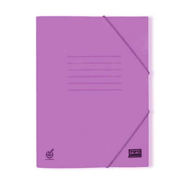 ΦΑΚΕΛΟΣ ΜΕ ΛΑΣΤΙΧΟ BASIC 25X35 ΦΟΥΞΙΑ SKAG