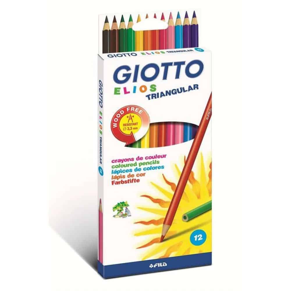 4820400-ksilompogies-giotto ΞΥΛΟΜΠΟΓΙΕΣ ELIOS ΤΡΙΓΩΝΙΚΕΣ 12 ΤΕΜΑΧΙΑ GIOTTO - Image 1