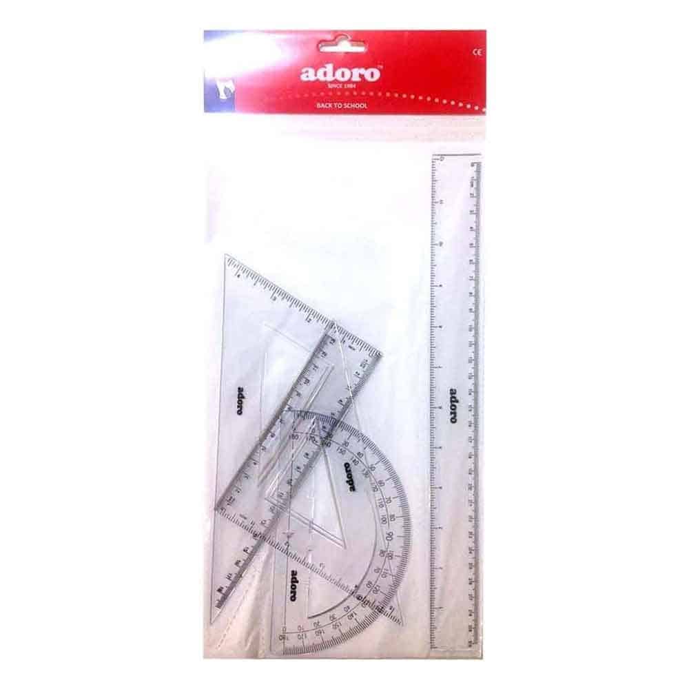 7220085-set-trigona-xarakas-30cm ΣΕΤ ΤΡΙΓΩΝΑ ΜΕ ΧΑΡΑΚΑ 30CM ADORO - Image 1