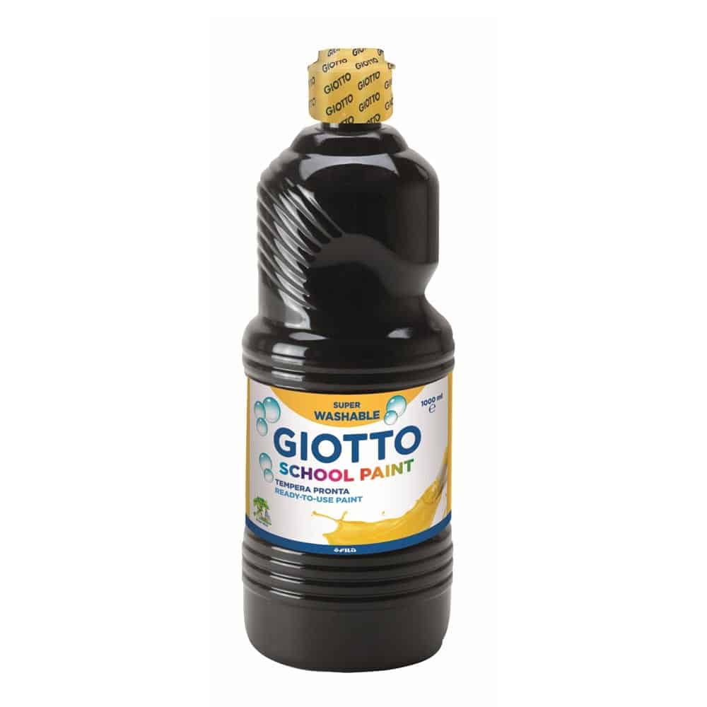 8080568-temperes-1lit-giotto-mavro ΤΕΜΠΕΡΑ SCHOOL PAINT 1000ML ΜΑΥΡΟ GIOTTO - Image 1