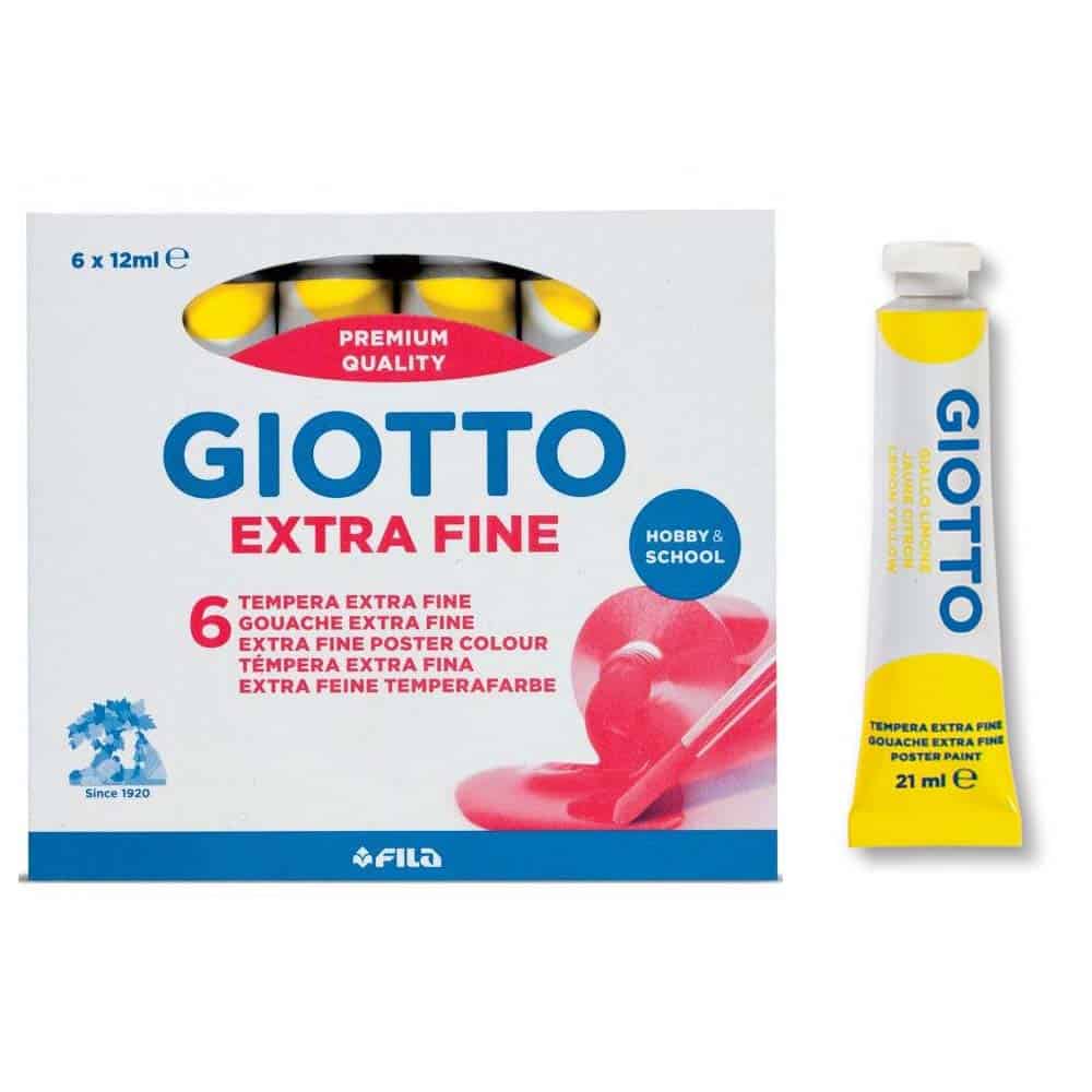 8080694-temperes-giotto-no03-kitrino-lemoni ΤΕΜΠΕΡΑ 6ΤΜΧ ΚΙΤΡΙΝΟ ΛΕΜΟΝΙ 12ML No 03 GIOTTO - Image 1