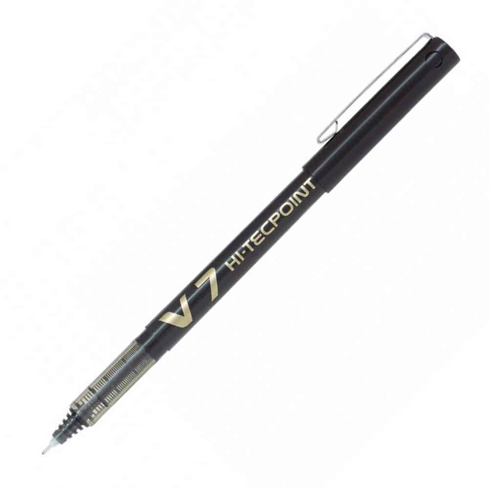 3860442-stylo-markadorakihitcpoint-v7-0.5l ΣΤΥΛΟ ΜΑΡΚΑΔΟΡΑΚΙ HI-TECPOINT V7 0.7mm ΜΑΥΡΟ PILOT - Image 1