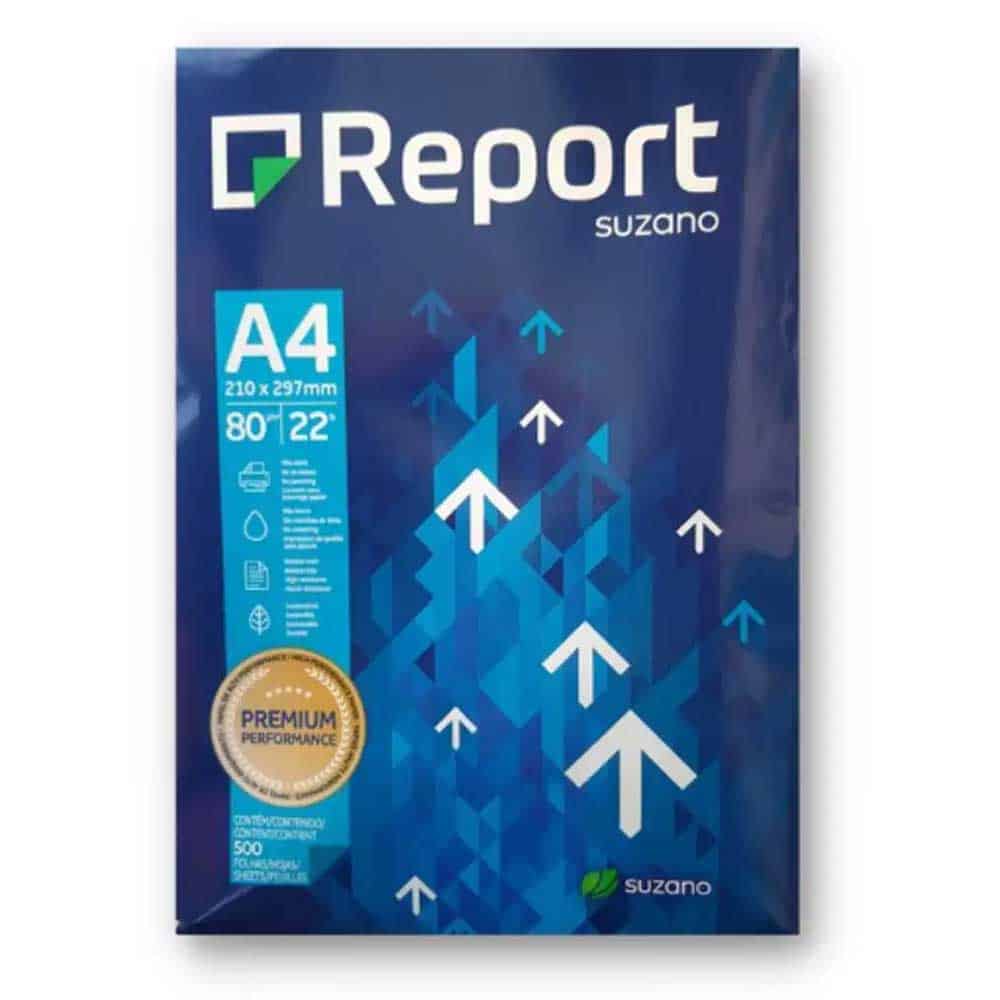 8020589-xarti-a4-reposrt-suzano ΧΑΡΤΙ ΞΗΡΟΓΡΑΦΙΚΟ Α4 80GR 500ΣΕΛ REPORT - Image 1