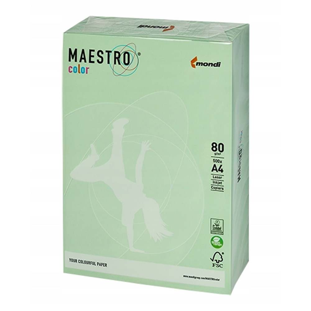 egchromo-charti-fototypikou-maestro-color-a4-80gr-mg28-green-pastel-amande-500-fylla-mondi ΕΓΧΡΩΜΟ ΧΑΡΤΙ ΦΩΤΟΤΥΠΙΚΟΥ MAESTRO COLOR A4 80GR MG28 GREEN PASTEL (AMANDE) 500 ΦΥΛΛΑ MONDI - Image 1