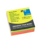 ΑΥΤΟΚΟΛΛΗΤΑ ΧΑΡΤΑΚΙΑ ΣΗΜΕΙΩΣΕΩΝ ΜΙΝΙ ΠΟΛΥΧΡΩΜΑ ΚΥΒΟΣ 5cm x 5cm 240Φ INFO NOTES