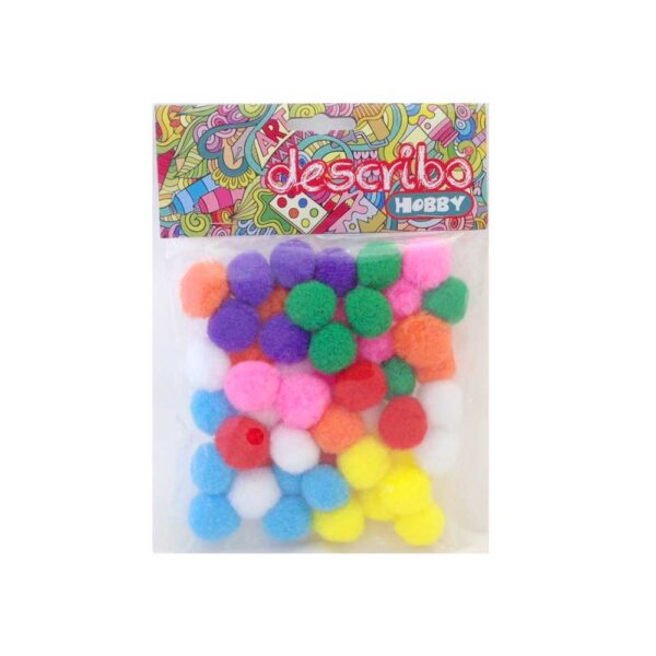 ΠΟΜ ΠΟΜ ΧΡΩΜΑΤΙΣΤΑ 50TΜΧ 25mm DESCRIBO