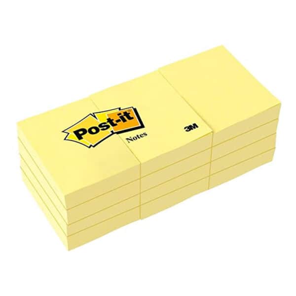 ΧΑΡΤΑΚΙΑ ΣΗΜΕΙΩΣΕΩΝ ΚΙΤΡΙΝΑ ΑΥΤΟΚΟΛΛΗΤΑ 38mmx51mm 100Φ 653 3M POST-IT