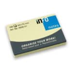 ΧΑΡΤΑΚΙΑ ΣΗΜΕΙΩΣΕΩΝ ΚΙΤΡΙΝΑ ΑΥΤΟΚΟΛΛΗΤΑ 50mmx75mm 100Φ INFO NOTES