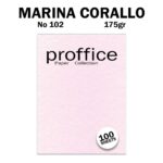 ΧΑΡΤΙ ΠΑΠΥΡΟΣ 175ΓΡ No 102 MARINA CORALLO 100 ΦΥΛΛΑ PROFFICE