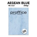 ΧΑΡΤΙ ΠΑΠΥΡΟΣ 200ΓΡ No 112 AEGEAN BLUE 125 ΦΥΛΛΑ PROFFICE