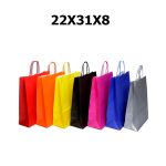 ΣΑΚΟΥΛΑ ΜΕ ΣΤΡΙΦΤΟ ΧΕΡΟΥΛΙ ΧΑΡΤΙΝΗ ΕΝΤΟΝΑ ΧΡΩΜΑΤΑ 22Χ31Χ10 REX