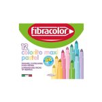 ΜΑΡΚΑΔΟΡΟΙ ΖΩΓΡΑΦΙΚΗΣ MAXI SUPERWASHABLE 12 ΤΕΜ. ΠΑΣΤΕΛ FIBRACOLOR