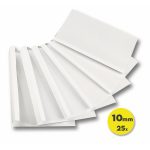 ΕΞΩΦΥΛΛΑ ΘΕΡΜΟΚΟΛΛΗΣΗΣ ΒΙΒΛΙΟΔΕΣΙΑΣ 10mm Α4 ΔΙΑΦΑΝΑ ΜΕ ΛΕΥΚΗ ΡΑΧΗ 25ΤΜΧ ΓΙΑ 100 ΦΥΛΛΑ OPUS