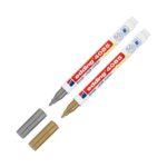 ΜΑΡΚΑΔΟΡΟΣ ΥΓΡΗΣ ΚΙΜΩΛΙΑΣ ΓΙΑ ΓΥΑΛΙ ΚΑΙ ΜΑΥΡΟΠΙΝΑΚΑ ΧΡΥΣΟ ΚΑΙ ΑΣΗΜΙ 4085 EDDING