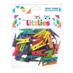 ΣΕΤ ΜΑΝΤΑΛΑΚΙΑ ΞΥΛΙΝΑ ΧΕΙΡΟΤΕΧΝΙΑΣ ΧΡΩΜΑΤΙΣΤΑ 25mm 45ΤΜΧ THE LITTLIES