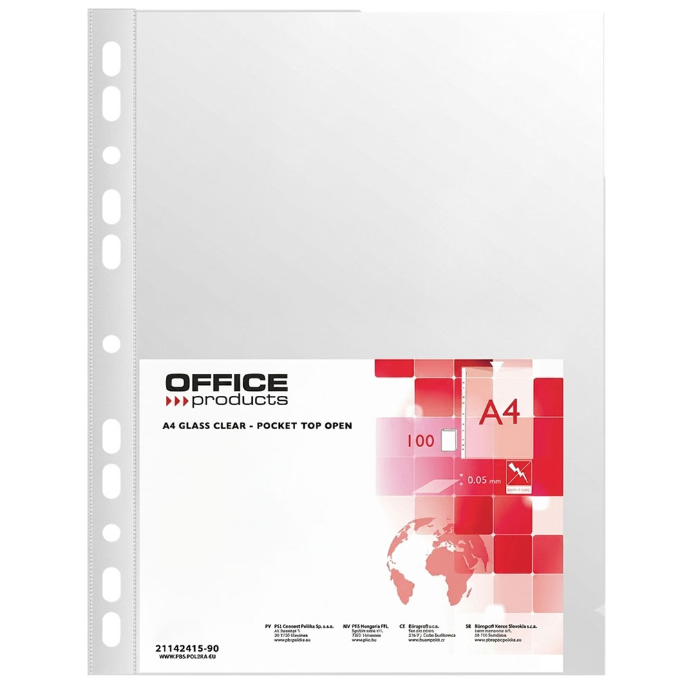 zelatines-archeiothetisis-a4-glass-clear-0-05mm-paketo-100-temachion-21142415-90-office-products ΖΕΛΑΤΙΝΕΣ ΑΡΧΕΙΟΘΕΤΗΣΗΣ A4 GLASS CLEAR 0.05MM (ΠΑΚΕΤΟ 100 ΤΕΜΑΧΙΩΝ) 21142415-90 OFFICE PRODUCTS - Image 1