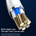 ΚΑΛΩΔΙΟ ΦΟΡΤΙΣΗΣ ΚΑΙ ΜΕΤΑΦΟΡΑΣ ΔΕΔΟΜΕΝΩΝ SUPER FAST 6A IPHONE LIGHTNING/USB 2M WDC-152i ΛΕΥΚΟ WEKOME - Image 3