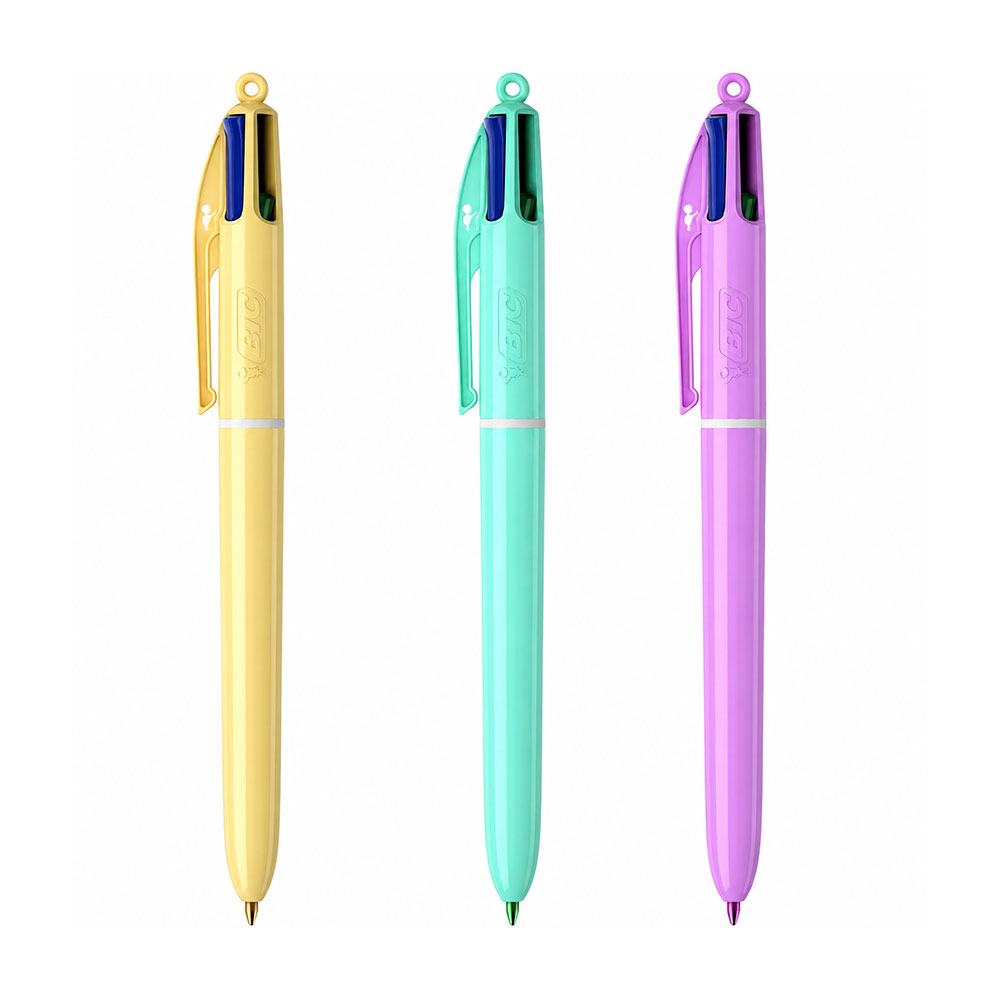 stylo-4-colours-pastel-1-0mm-pastel-apochroseis-4-chromata-bic ΣΤΥΛΟ 4 COLOURS PASTEL 1.0mm ΠΑΣΤΕΛ ΑΠΟΧΡΩΣΕΙΣ 4 ΧΡΩΜΑΤΑ BIC - Image 1