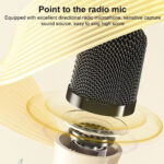 ΗΧΕΙΟ BLUETOOTH MINI KARAOKE D43 BEIGE ΜΠΕΖ WEKOME - Image 3
