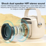 ΗΧΕΙΟ BLUETOOTH MINI KARAOKE D43 BEIGE ΜΠΕΖ WEKOME - Image 2