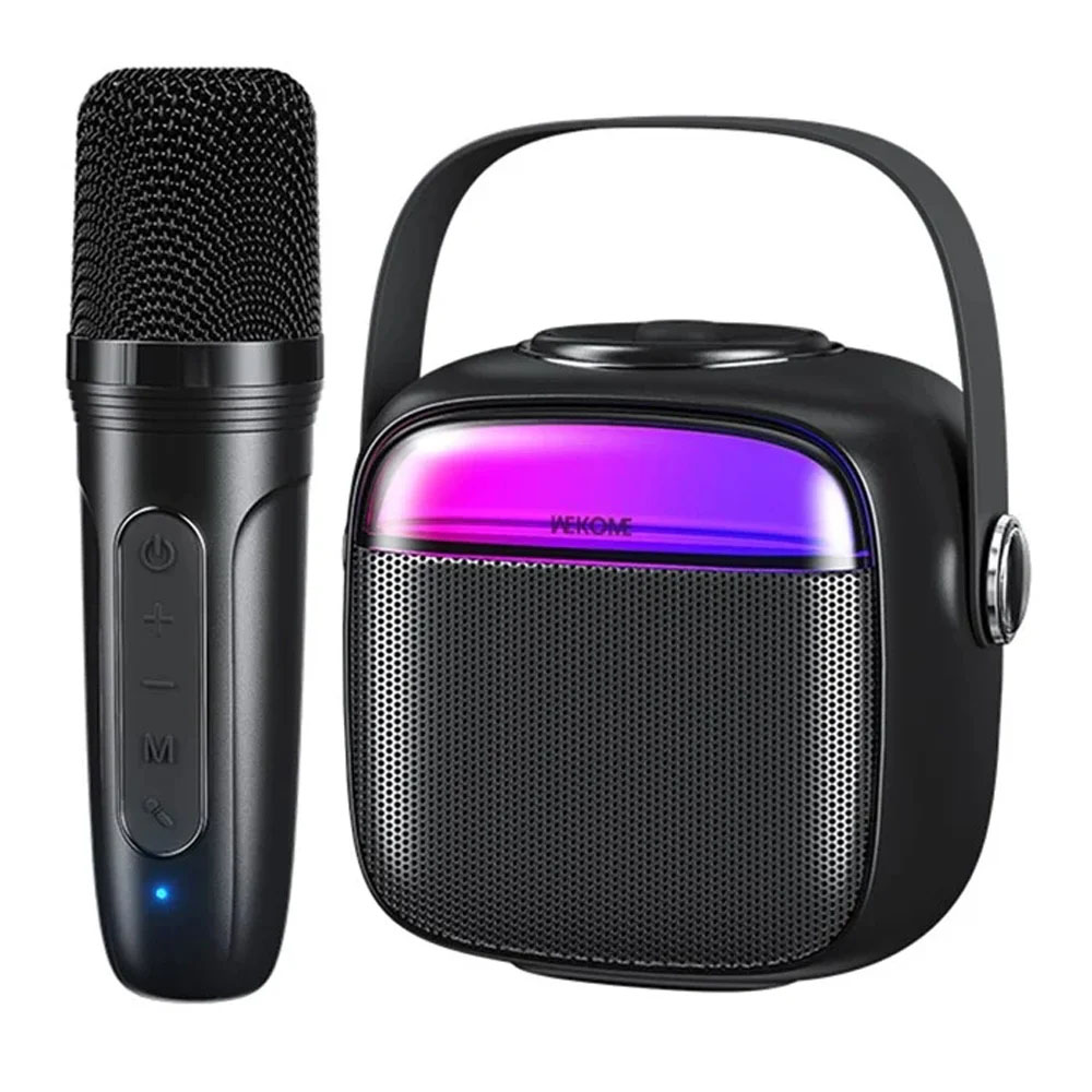 3230085-icheio-bluetooth-mini-karaoke-d43-black-mavro-wekome_0004_Layer 1 ΗΧΕΙΟ BLUETOOTH MINI KARAOKE D43 BLACK ΜΑΥΡΟ WEKOME - Image 1