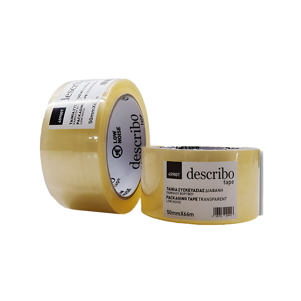 tainia-syskevasias-diafani-low-noise-50mm-x-66m-describo ΤΑΙΝΙΑ ΣΥΣΚΕΥΑΣΙΑΣ ΔΙΑΦΑΝΗ LOW NOISE 50MM X 66M DESCRIBO - Image 1