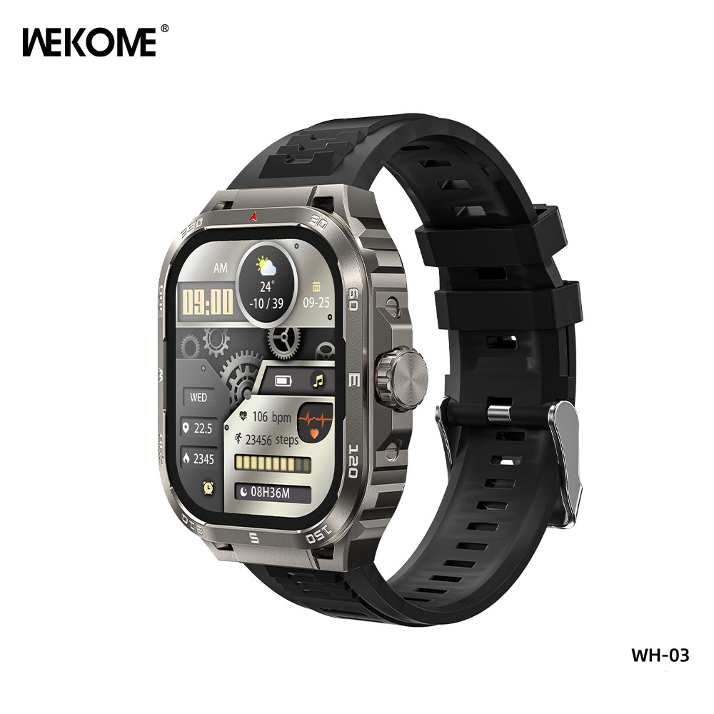 4030400-smartwatch-palmografos-toughan-series-ip67-sports-nfc-wireless-calling-grey-gkri-wh-03-wekome_0003_Layer 1 SMARTWATCH ΠΑΛΜΟΓΡΑΦΟΣ TOUGHAN SERIES IP67 SPORTS NFC WIRELESS CALLING GREY ΓΚΡΙ WH-03 WEKOME - Image 1