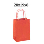 ΣΑΚΟΥΛΑ ΜΕ ΣΤΡΙΦΤΟ ΧΕΡΟΥΛΙ ΧΑΡΤΙΝΗ ΚΟΚΚΙΝΟ 20Χ19Χ8 ΝΑΚΟΣ