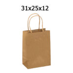 ΣΑΚΟΥΛΑ ΜΕ ΣΤΡΙΦΤΟ ΧΕΡΟΥΛΙ ΧΑΡΤΙΝΗ ΚΡΑΦΤ 31Χ25Χ12 ΝΑΚΟΣ