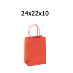 ΣΑΚΟΥΛΑ ΜΕ ΣΤΡΙΦΤΟ ΧΕΡΟΥΛΙ ΧΑΡΤΙΝΗ ΚΟΚΚΙΝΟ 24Χ22Χ10 ΝΑΚΟΣ