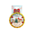 ΣΤΟΛΙΔΙ ΞΥΛΙΝΟ ΧΡΙΣΤΟΥΓΕΝΝΙΑΤΙΚΟ 9CM ΧΡΥΣΟ ΠΛΑΙΣΙΟ ΓΚΛΙΤΕΡ GLOREX INSPIRATIONS