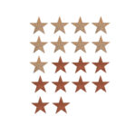 ΞΥΛΙΝΟ ΧΡΙΣΤΟΥΓΕΝΝΙΑΤΙΚΟ ΑΣΤΕΡΙΑ ΜΕ GLITTER ΣΥΚΕΥΑΣΙΑ 18ΤΜΧ GLOREX - Image 2