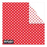 ΧΑΡΤΙ ΚΑΝΣΟΝ 50X70CM 300GR ΜΕ ΣΧΕΔΙΟ ΠΟΥΑ ΚΟΚΚΙΝΟ ΛΕΥΚΟ FABI