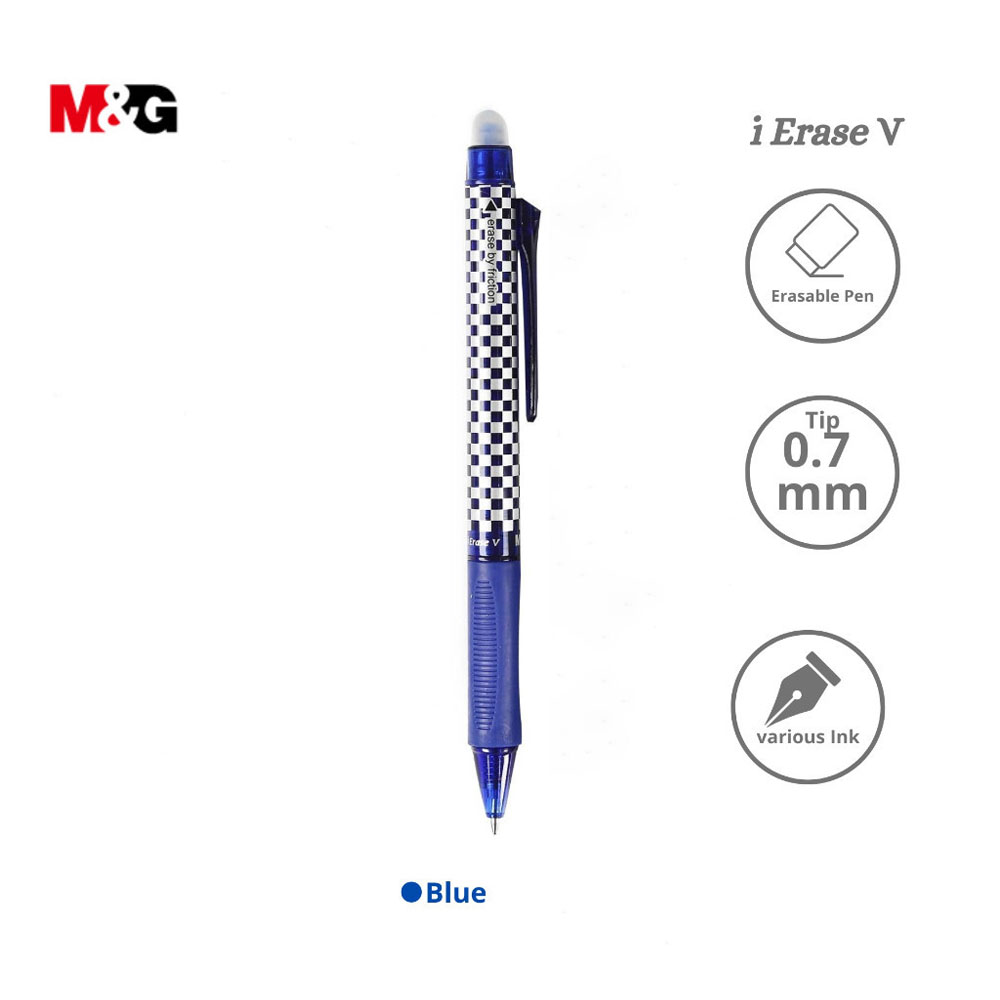 6551891-stylo-frixion-ballpoint-grapse-svise-me-koubi-clicker-0-7mm-ble-akph3271-bl-happy-color ΣΤΥΛΟ FRIXION BALLPOINT ΓΡΑΨΕ ΣΒΗΣΕ ΜΕ ΚΟΥΜΠΙ CLICKER 0.7mm ΜΠΛΕ AKPH3271-BL HAPPY COLOR - Image 1