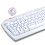 ΠΛΗΚΤΡΟΛΟΓΙΟ ΕΝΣΥΡΜΑΤΟ GAMING BACKLIGHT ΛΕΥΚΟ US MT-K9000 MEETION - Image 2