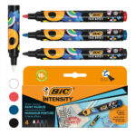 ΜΑΡΚΑΔΟΡΟΙ ΑΝΕΞΙΤΗΛΟΙ PAINT MARKER 4 ΧΡΩΜΑΤΑ INSTENSITY BIC