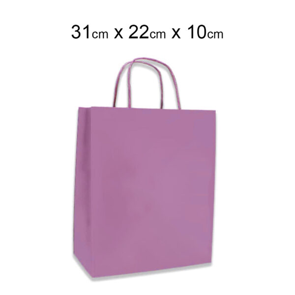 ΣΑΚΟΥΛΑ ΜΕ ΣΤΡΙΦΤΟ ΧΕΡΟΥΛΙ ΧΑΡΤΙΝΗ ΜΩΒ ΛΙΛΑ 31Χ22Χ10 ΝΑΚΟΣ