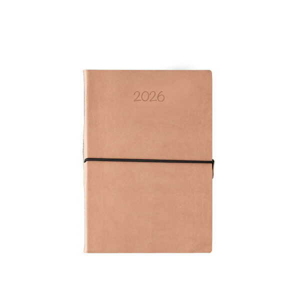 ΗΜΕΡΟΛΟΓΙΟ ΗΜΕΡΗΣΙΟ ΕΥΚΑΜΠΤΟ ΕΞΩΦΥΛΛΟ ΔΕΡΜΑΤΙΝΗ ΚΑΙ ΛΑΣΤΙΧΟ WIGGLY 12x17 2026 ΛΙΝΑΡΔΑΤΟΣ