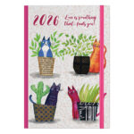 ΗΜΕΡΟΛΟΓΙΟ ΗΜΕΡΗΣΙΟ ΣΚΛΗΡΟ ΕΞΩΦΥΛΛΟ ΜΕ ΣΧΕΔΙΟ ΚΑΙ ΛΑΣΤΙΧΟ 2025 CATS 10X14 ΛΙΝΑΡΔΑΤΟΣ