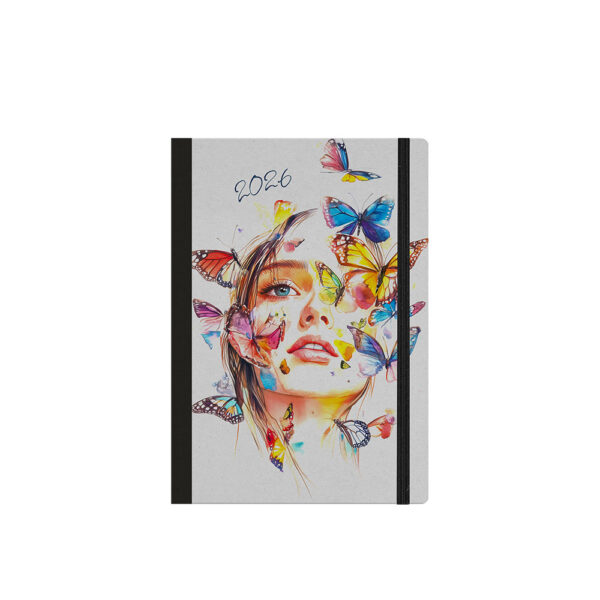 ΗΜΕΡΟΛΟΓΙΟ ΗΜΕΡΗΣΙΟ ΣΚΛΗΡΟ ΕΞΩΦΥΛΛΟ ΜΕ ΣΧΕΔΙΟ ΚΑΙ ΛΑΣΤΙΧΟ 2026 FANCY 14X21 ΛΙΝΑΡΔΑΤΟΣ