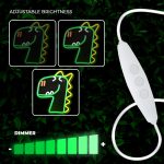 ΦΩΤΙΣΤΙΚΟ LED ΠΑΙΔΙΚΟ ΔΙΑΚΟΣΜΗΤΙΚΟ ΜΕ ΜΠΑΤΑΡΙΑ ΚΑΙ ΚΑΛΩΔΙΟ USB JURASSIC DINO NEON FLNJ02 FOREVER LIGHT